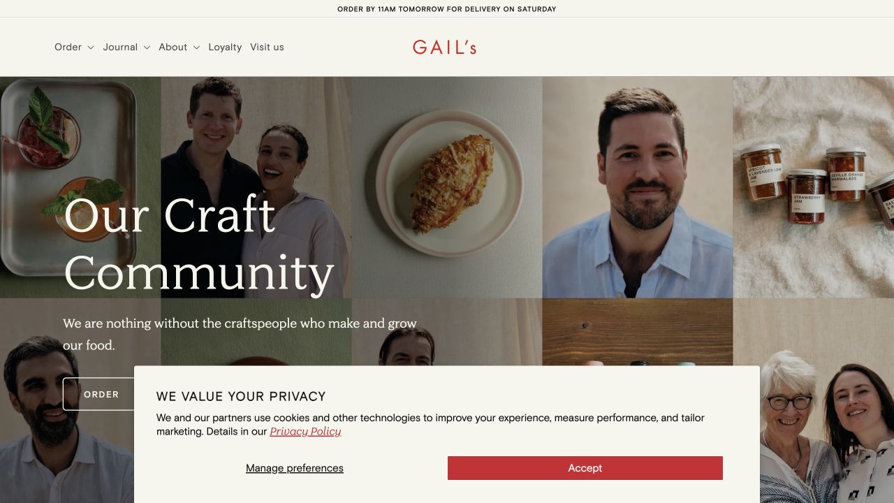 Website inspiration from GAIL's